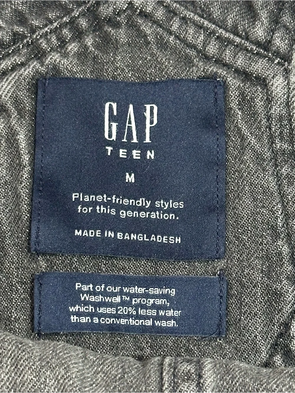 GAP Black Distressed Denim Short Overalls